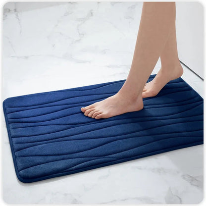 Tapis de bain en mousse à mémoire de forme absorbant et à séchage rapide