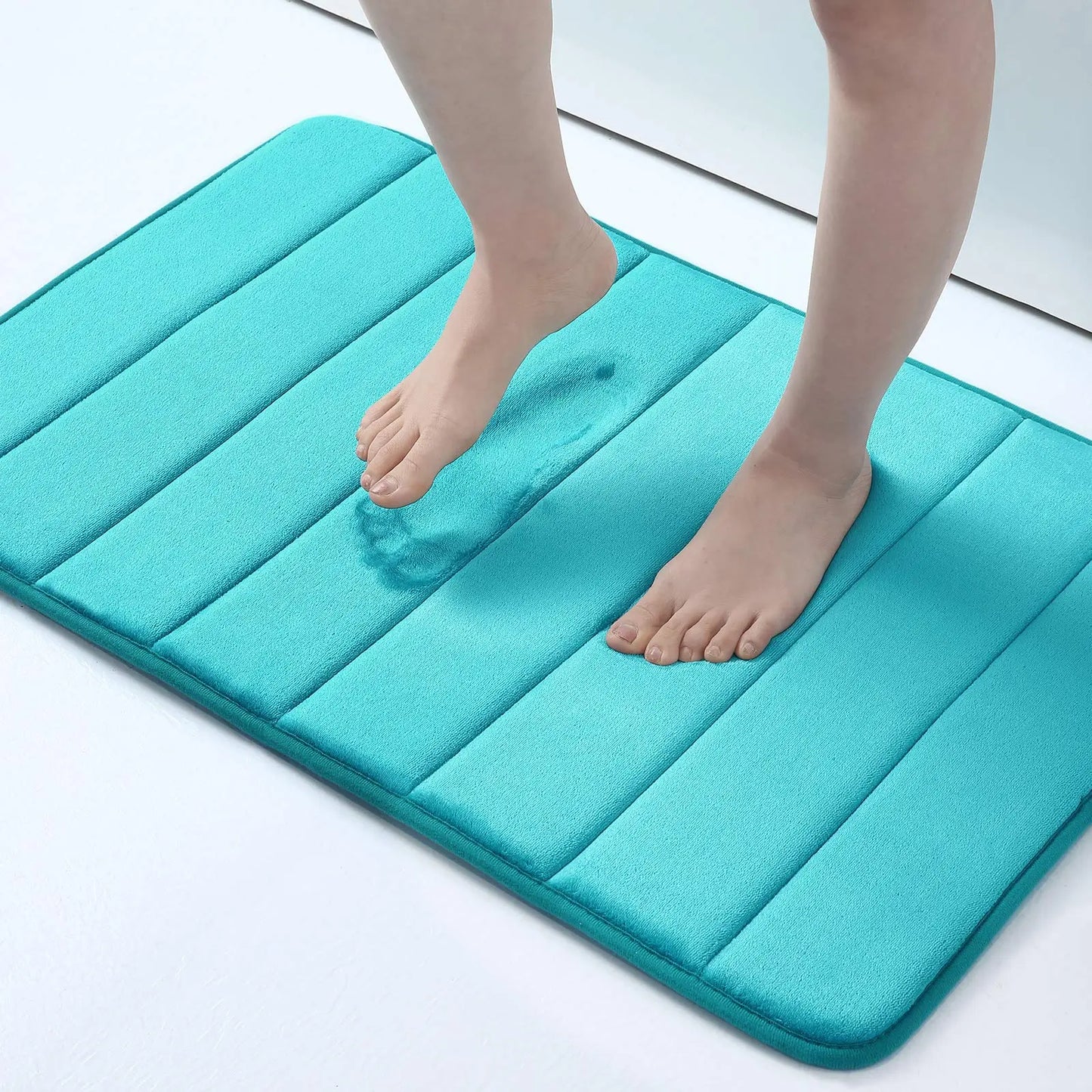 Tapis de bain en mousse à mémoire de forme absorbant et à séchage rapide
