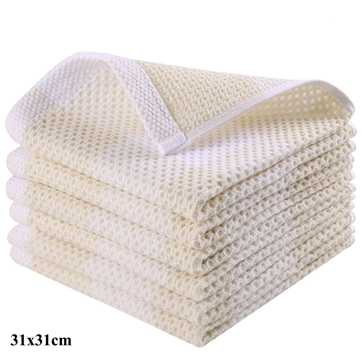 Lot de 6 torchons en coton absorbants pour une cuisine écolo