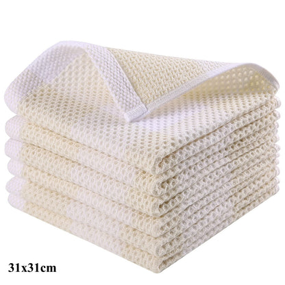 Lot de 6 torchons en coton absorbants pour une cuisine écolo