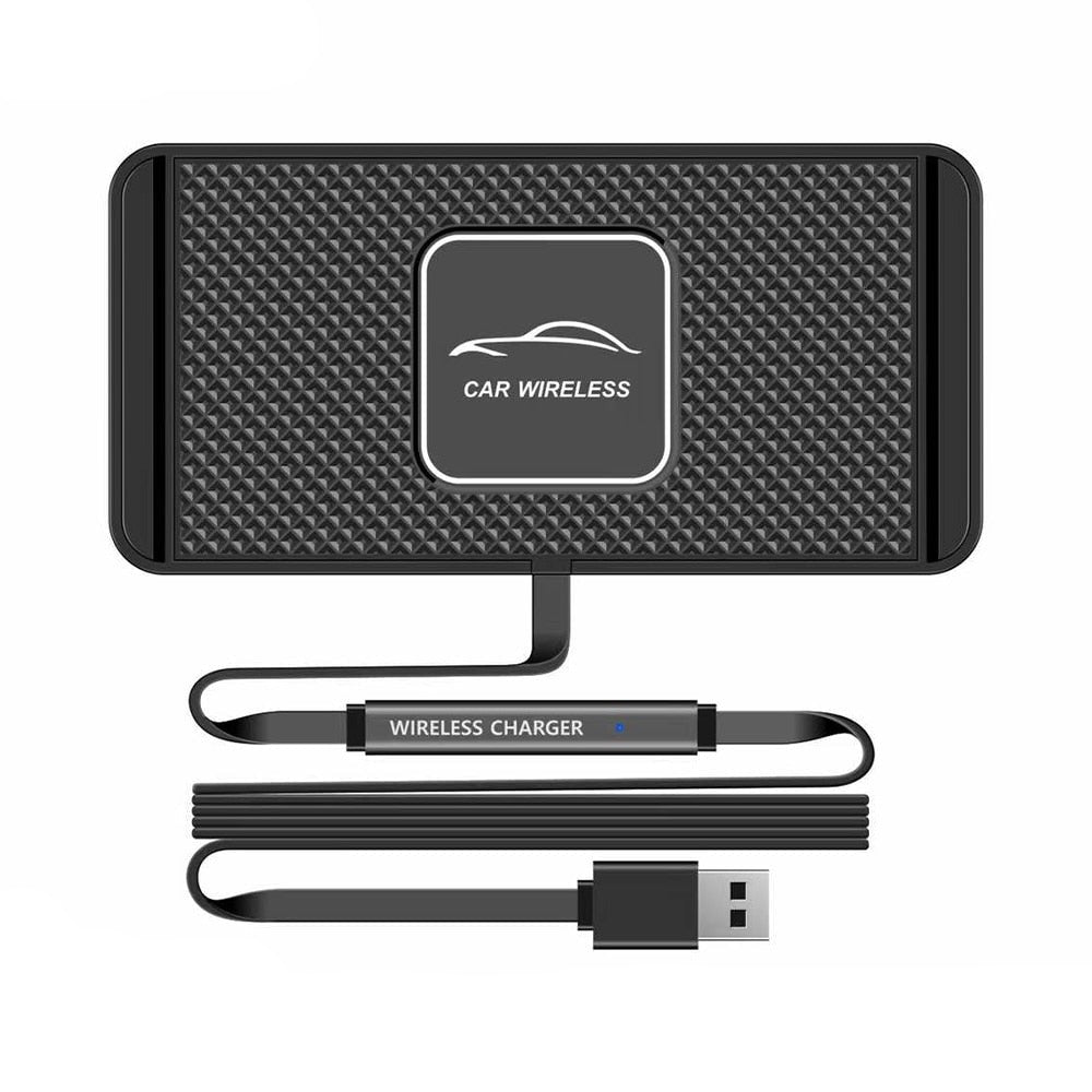 Support de Chargement Sans-Fil pour Voiture avec Chargeur Allume-Cigare