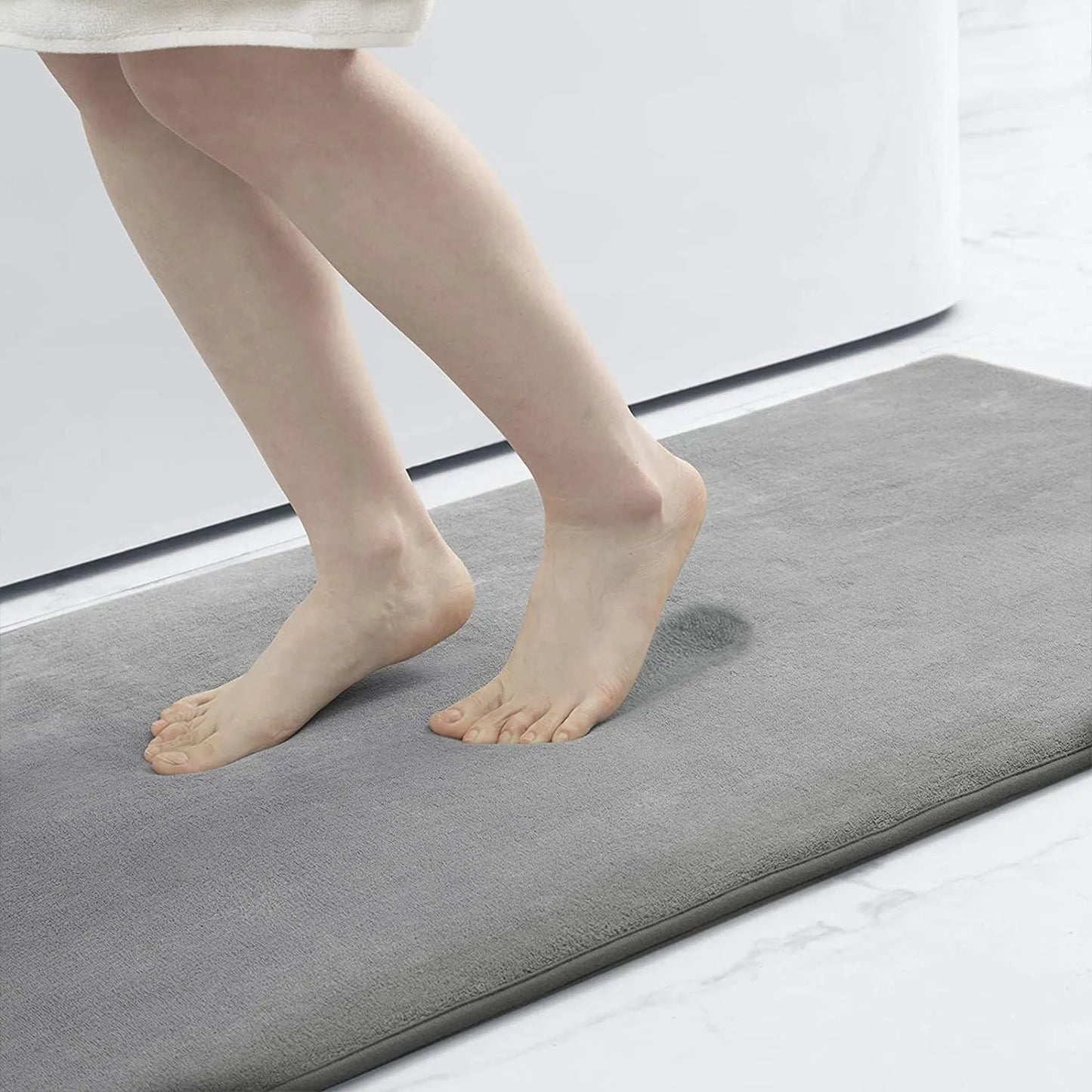 Tapis de bain en mousse à mémoire de forme absorbant et à séchage rapide