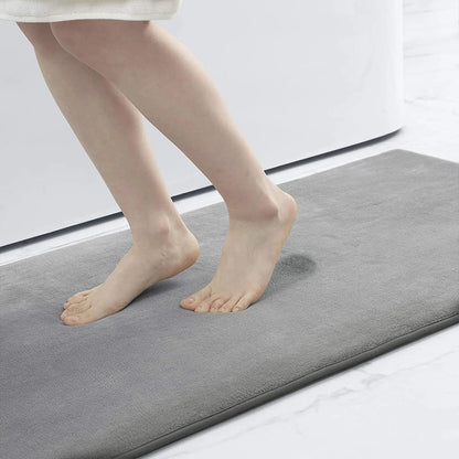 Tapis de bain en mousse à mémoire de forme absorbant et à séchage rapide