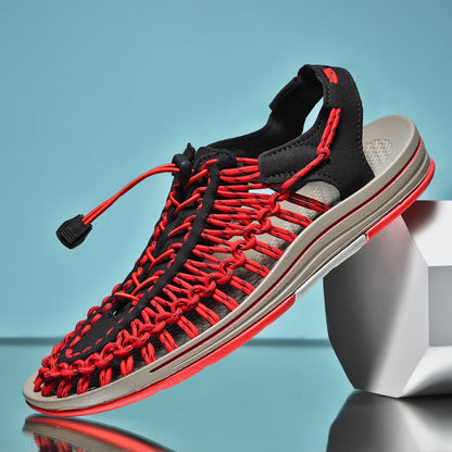 Sandales de Plage Tissées Unisexes - Confort Élégant pour l'Été