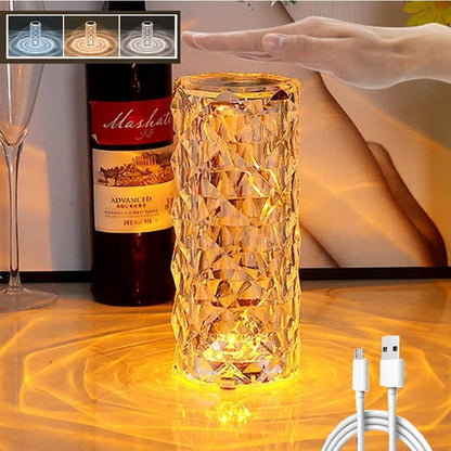 Lampe USB Cristal MAGIQUE : Éclairez votre espace avec élégance et magie !