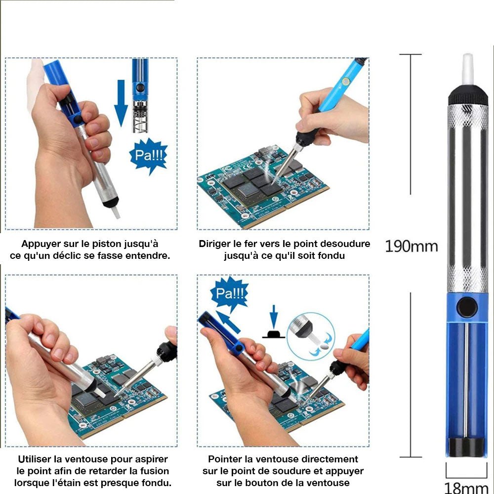 Kit de Soudure Pro avec Multimètre LCD et Accessoires Complets