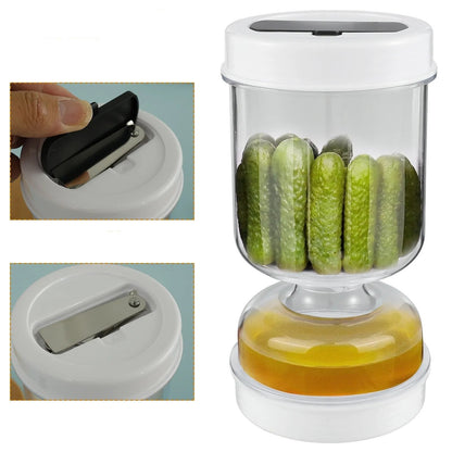 Bocal Sablier Réutilisable pour Olives et Cornichons