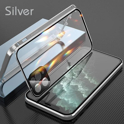 Coque Trempée Magnétique Transparente pour iPhone - Protection Élégante et Sécurisée