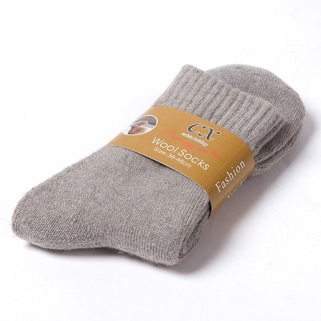 Chaussettes en laine mérinos mixte - Confort hivernal exceptionnel (2 paires)