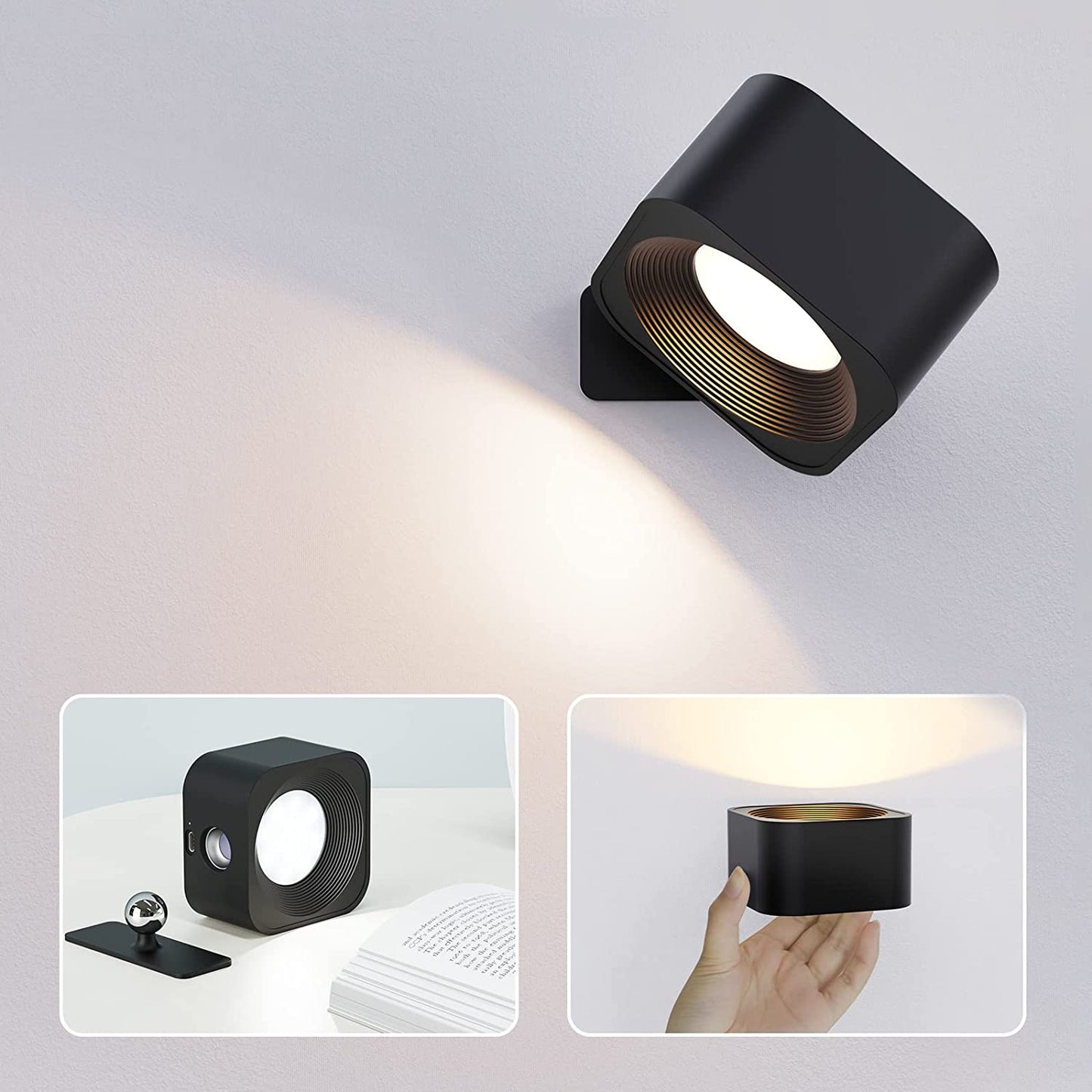 Mini Projecteur LED 180° - Sans Fil et Magnétique