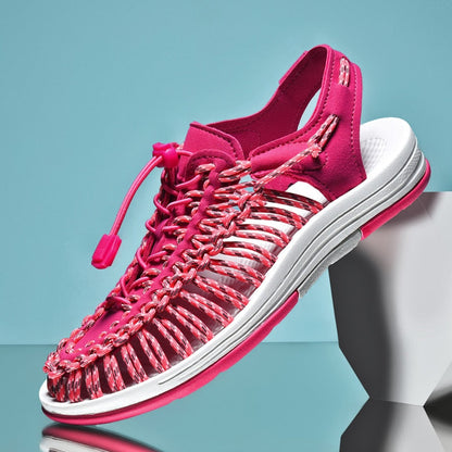 Sandales de Plage Tissées Unisexes - Confort Élégant pour l'Été