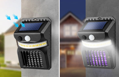 Lampes solaires anti-moustiques 2 en 1 avec LED ultra puissante - Lot de 2