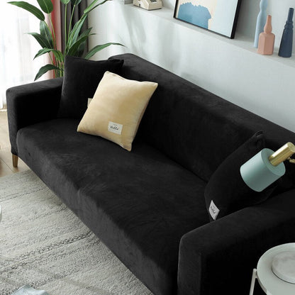 Housse de canapé en velours élastique pour un style raffiné et protection optimale