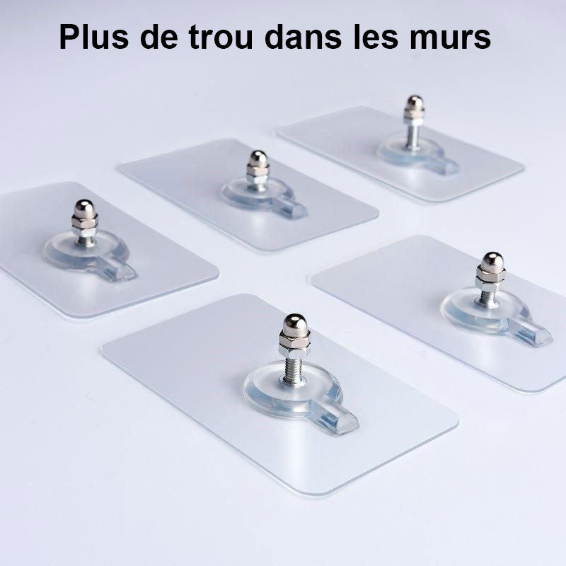 Kit de 10 Clous Auto-Adhésifs Pratiques sans Perforation