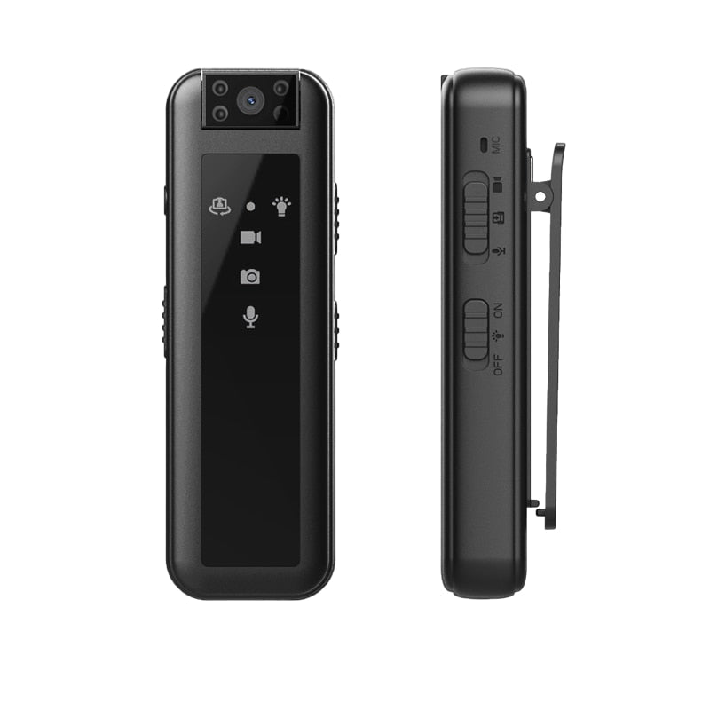 Caméra de poche NightGuard 1080P avec carte SD 16 Go et vision nocturne