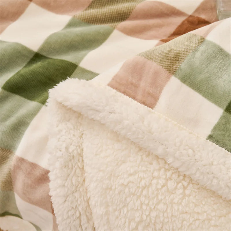 Plaid Doux à Carreaux - Chaleur et Confort Incontournables