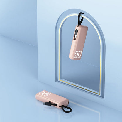 Batterie Externe Mini 5000mAh - Rechargez en Déplacement