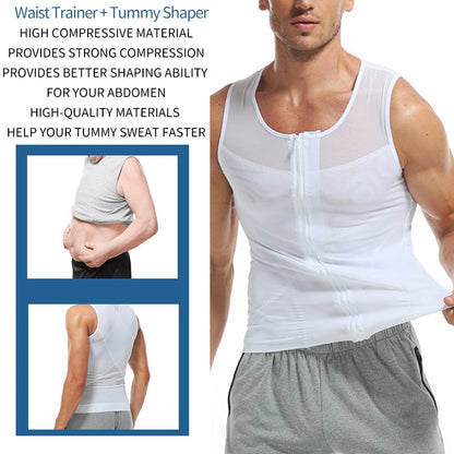 Chemise de Compression Amincissante pour Homme - Confiance & Style Assurés !