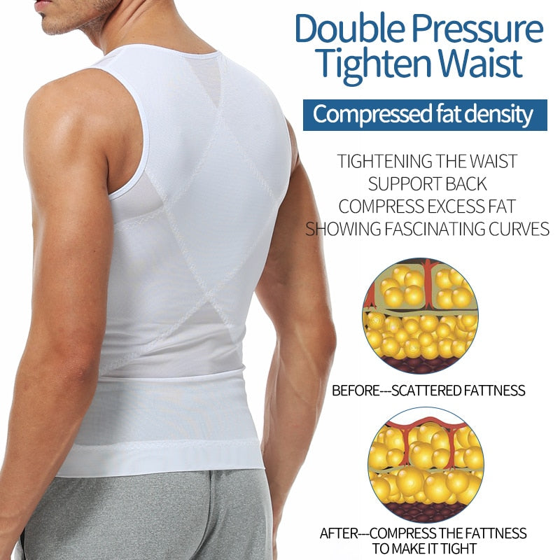 Chemise de Compression Amincissante pour Homme - Confiance & Style Assurés !