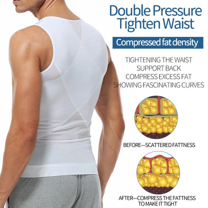 Chemise de Compression Amincissante pour Homme - Confiance & Style Assurés !