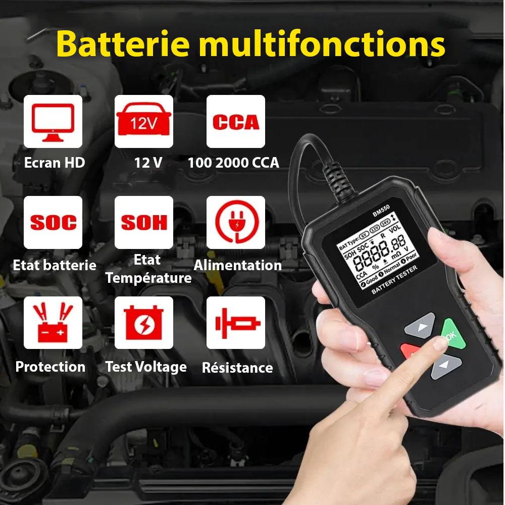 Testeur de Batterie de Voiture Professionnel