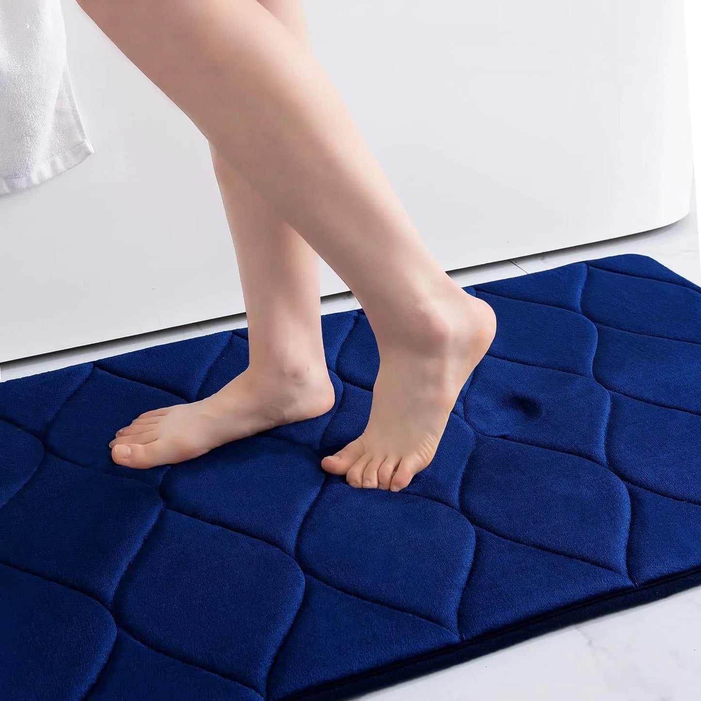 Tapis de bain en mousse à mémoire de forme absorbant et à séchage rapide