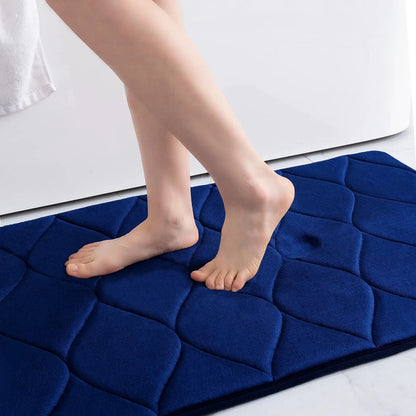 Tapis de bain en mousse à mémoire de forme absorbant et à séchage rapide