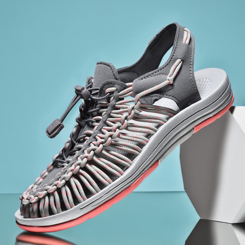 Sandales de Plage Tissées Unisexes - Confort Élégant pour l'Été