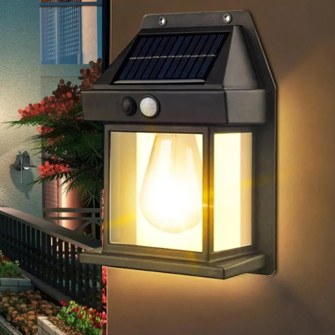 Applique Murale LED Solaire Étanche avec Capteur de Mouvement