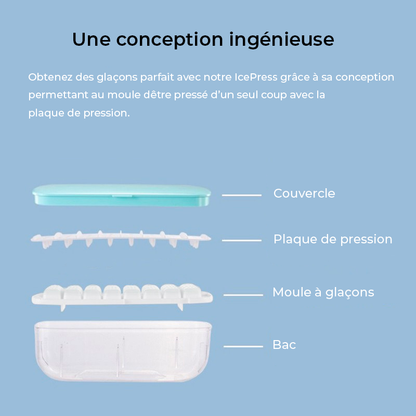 IcePress - Le Bac à Glaçons Pratique et Élégant
