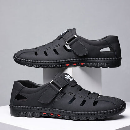 Sandales en Cuir PU Antidérapantes pour Homme - Confort et Style Inégalés