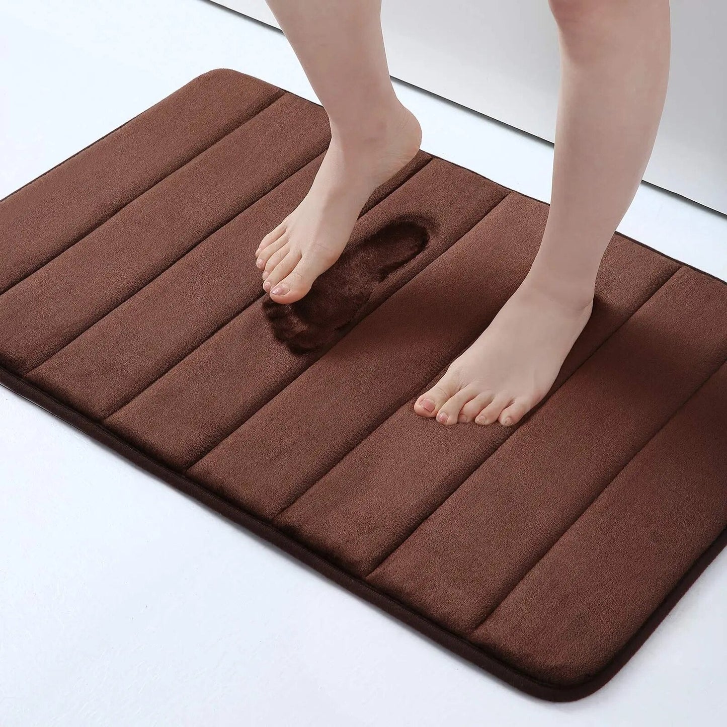 Tapis de bain en mousse à mémoire de forme absorbant et à séchage rapide