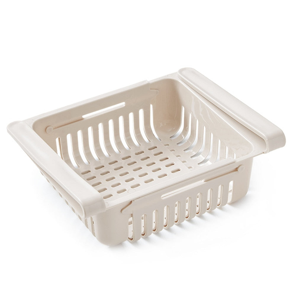 Paniers de Rangement Extensibles pour Réfrigérateur - Lot de 2