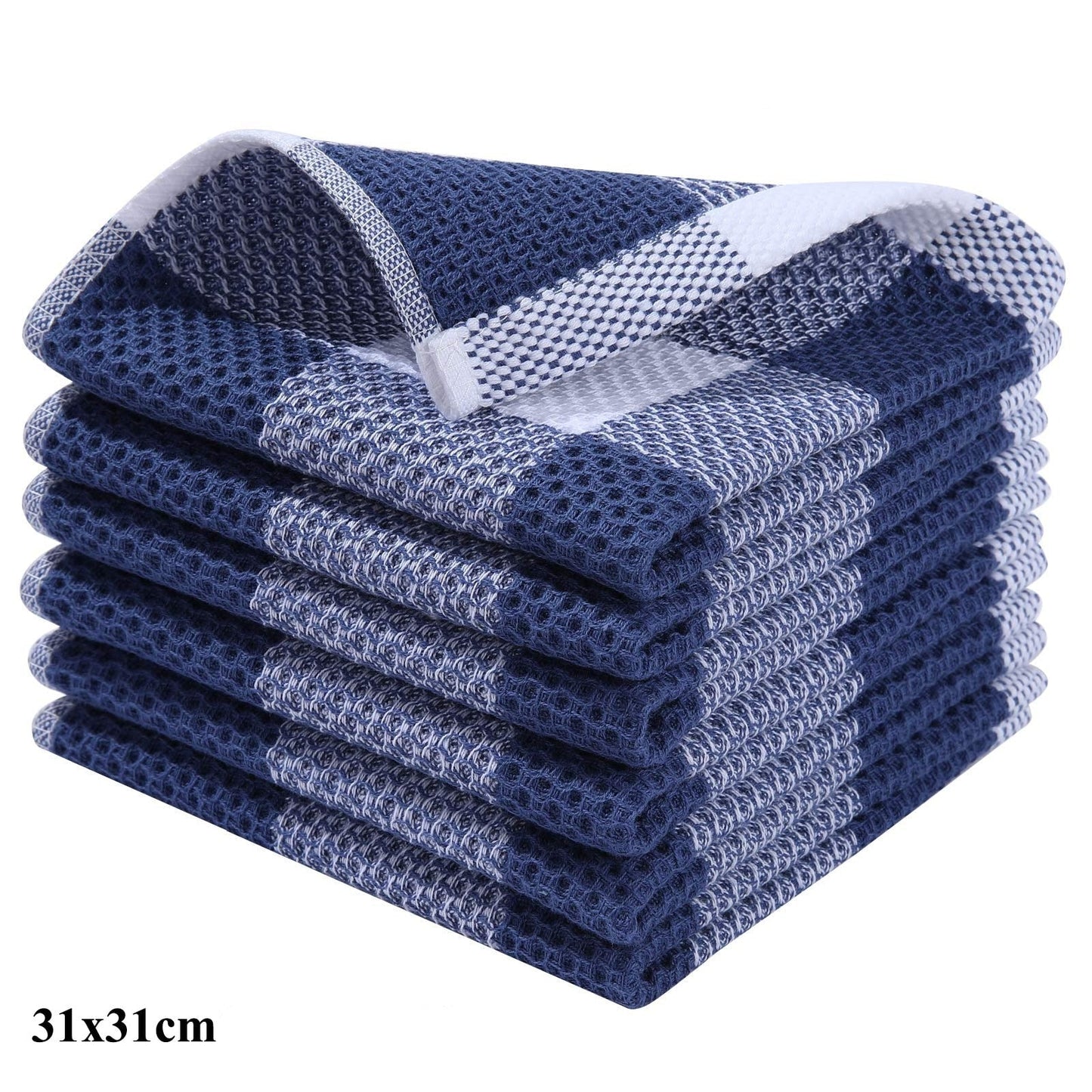 Lot de 6 torchons en coton absorbants pour une cuisine écolo