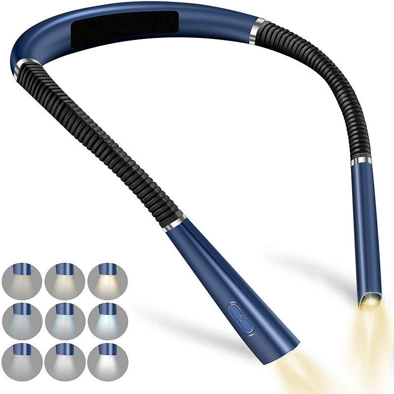 Lampe de cou flexible USB : éclairez vos nuits avec style !