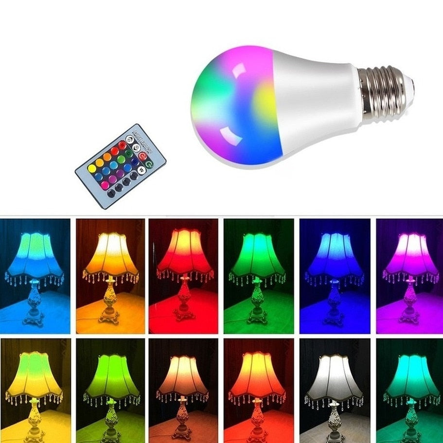 Ampoules RGB avec télécommande - Lot de 2 pour une ambiance colorée