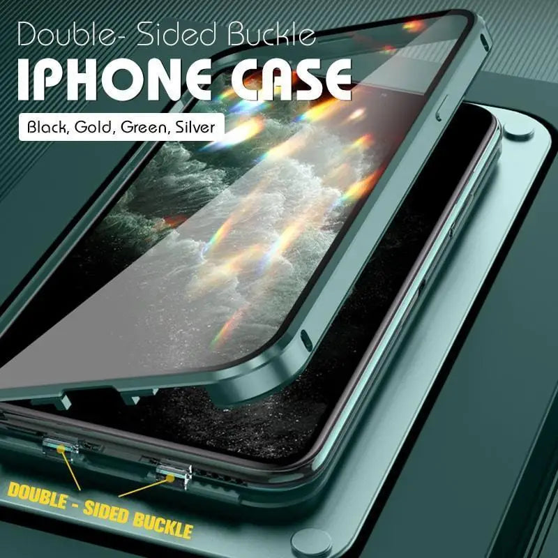 Coque Trempée Magnétique Transparente pour iPhone - Protection Élégante et Sécurisée