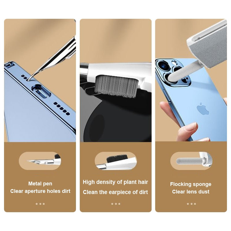 Kit de Nettoyage 5 en 1 pour Écrans et Écouteurs