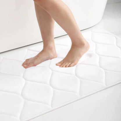 Tapis de bain en mousse à mémoire de forme absorbant et à séchage rapide