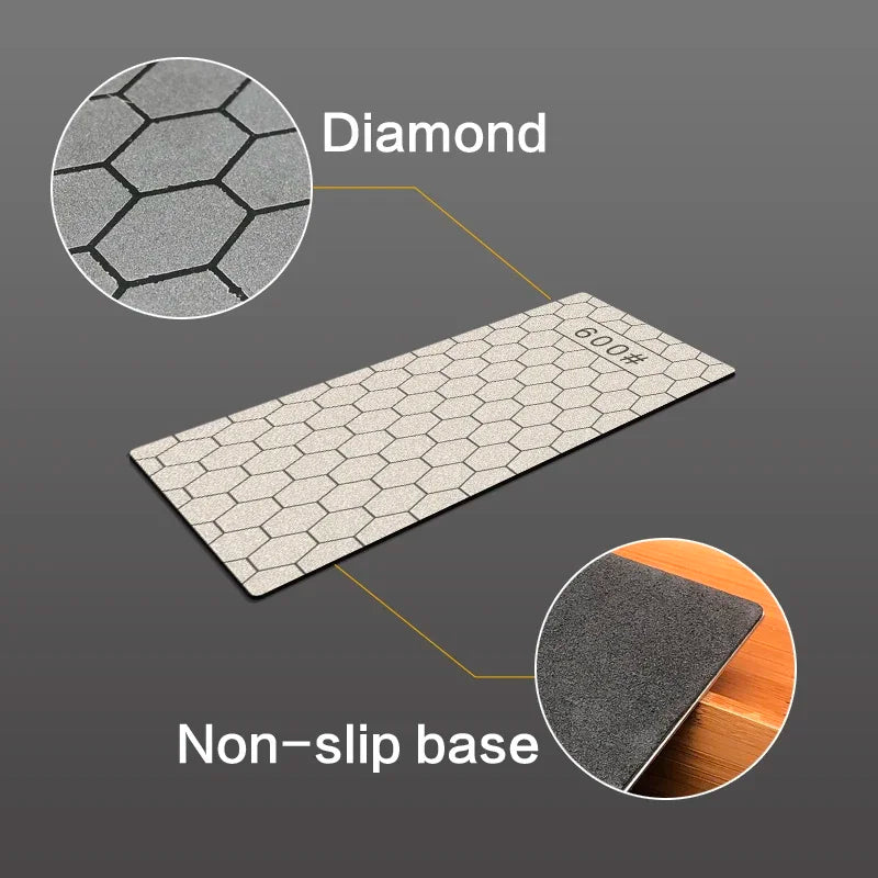 Pierre à Aiguiser avec Éclat de Diamant - Affûtage Rapide et Précis