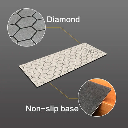 Pierre à Aiguiser avec Éclat de Diamant - Affûtage Rapide et Précis