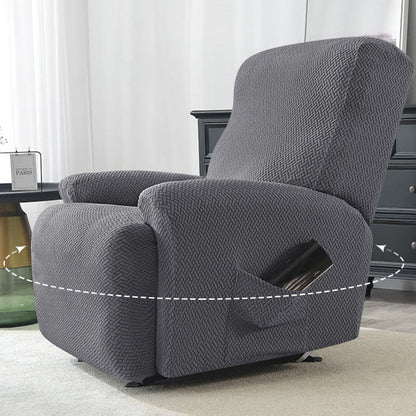 Housse de Fauteuil Élégante avec Poches Pratiques