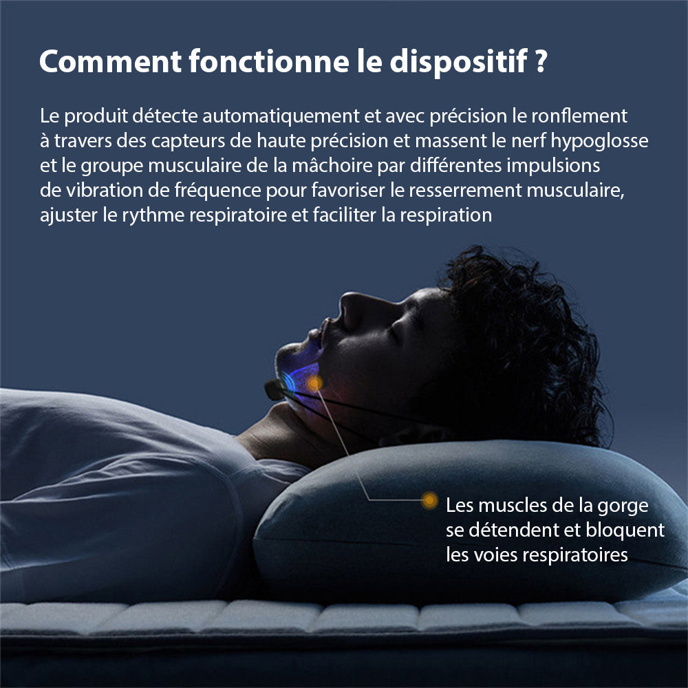 Dispositif Anti-Ronflement Intelligent avec Technologie de Conduction Osseuse