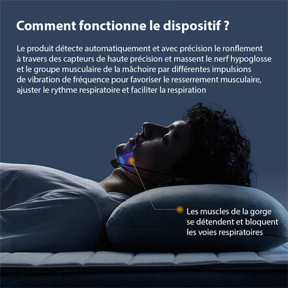 Dispositif Anti-Ronflement Intelligent avec Technologie de Conduction Osseuse