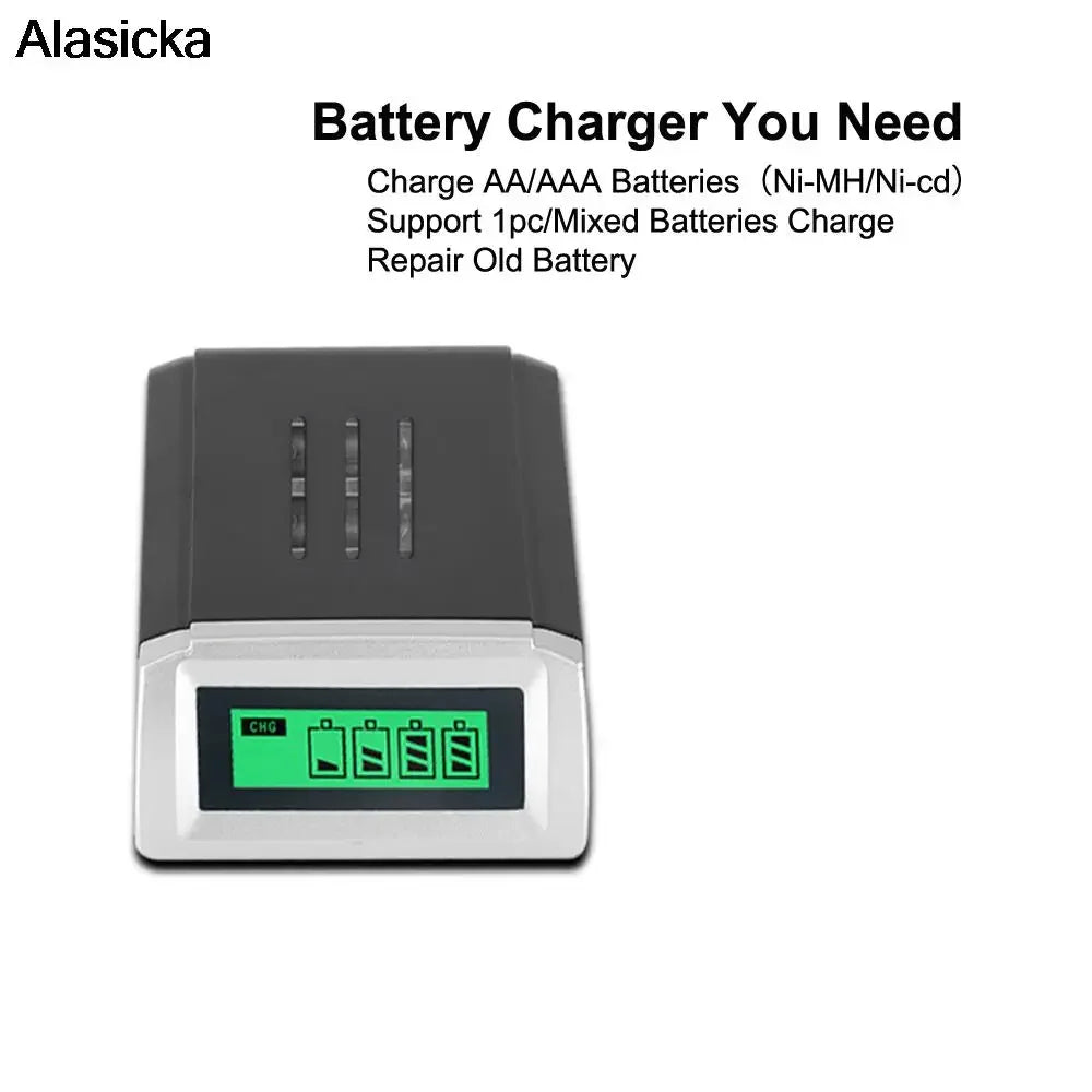 Chargeur Universel à 4 Emplacements avec Écrans LCD - Recharge Simplifiée