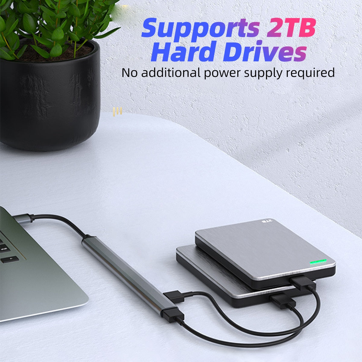 Hub Multi USB - 7 en 1 pour une connectivité simplifiée