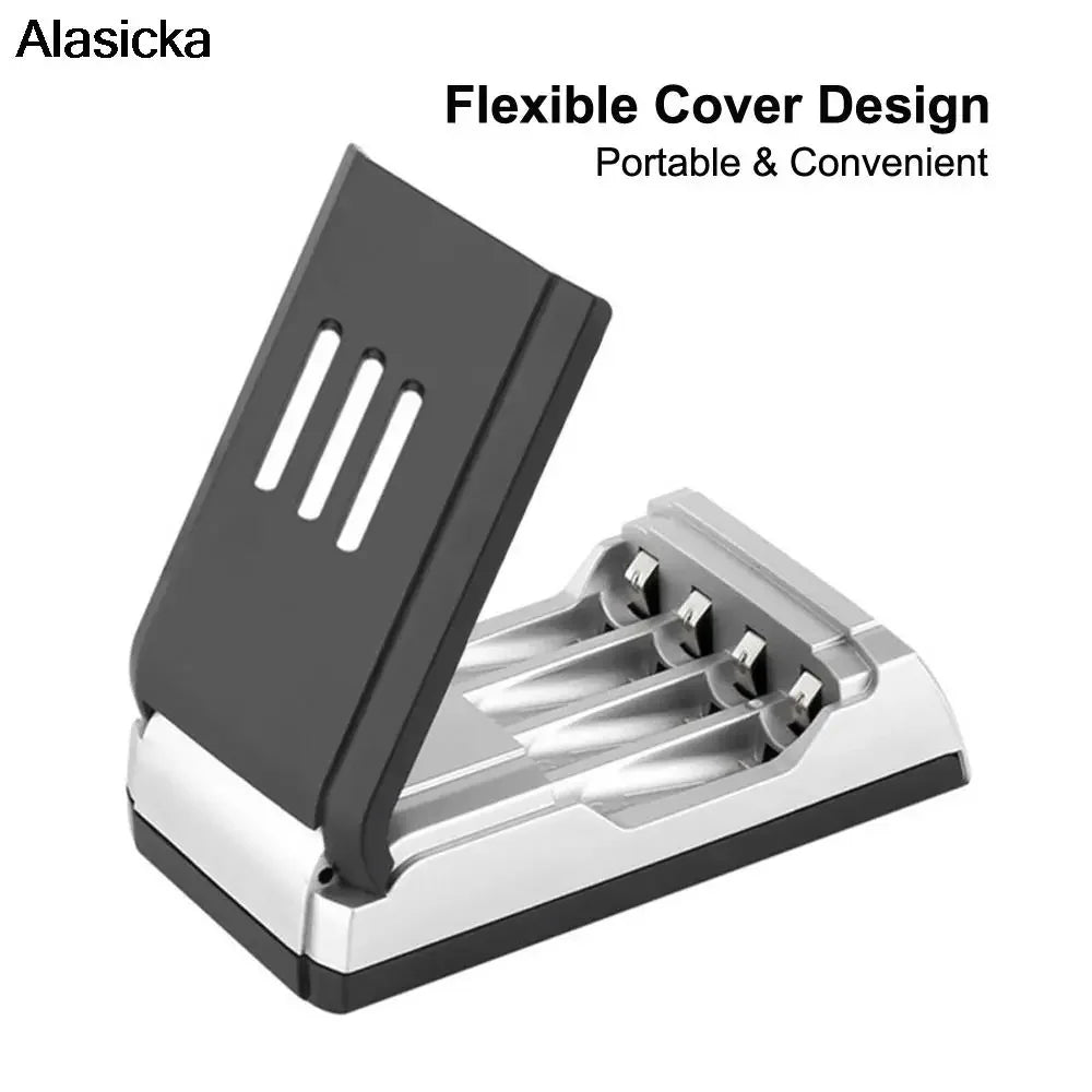 Chargeur Universel à 4 Emplacements avec Écrans LCD - Recharge Simplifiée