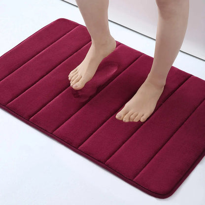 Tapis de bain en mousse à mémoire de forme absorbant et à séchage rapide