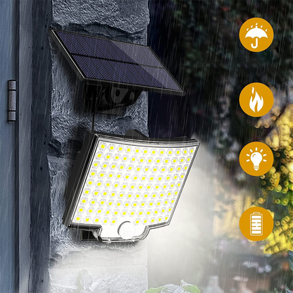 Lampe Solaire 106 LED avec Détecteur de Mouvement – Éclairez Votre Espace !