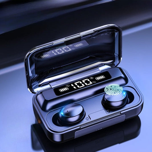 Écouteurs sans fil avec batterie externe intégrée et son 9D HiFi